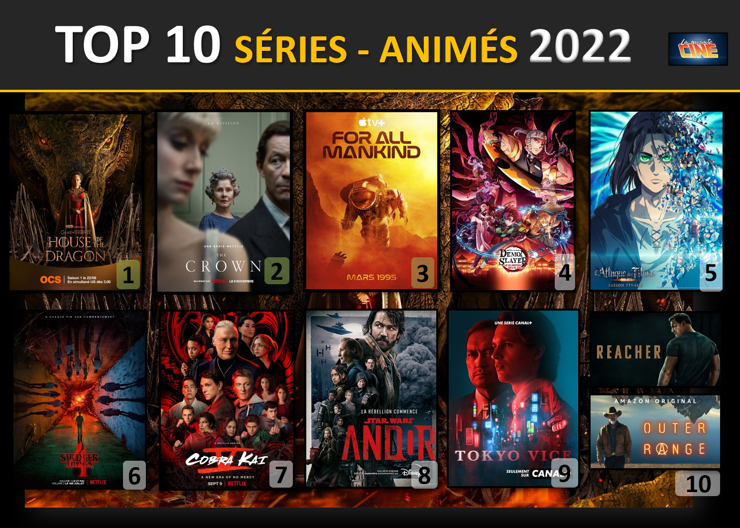 TOP 10 séries - Grégory