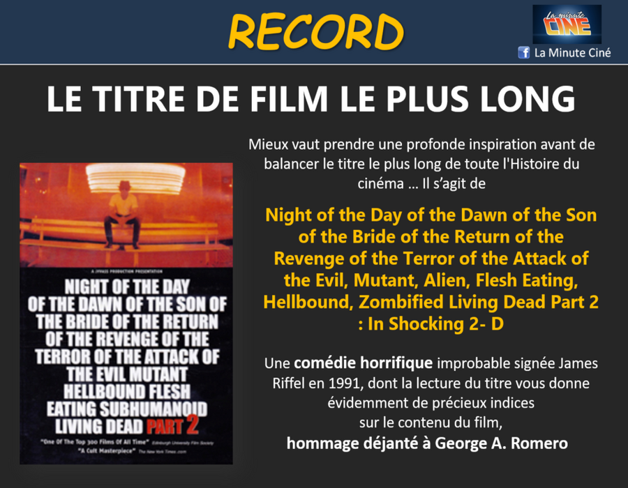 RECORD – Le titre de film le plus long